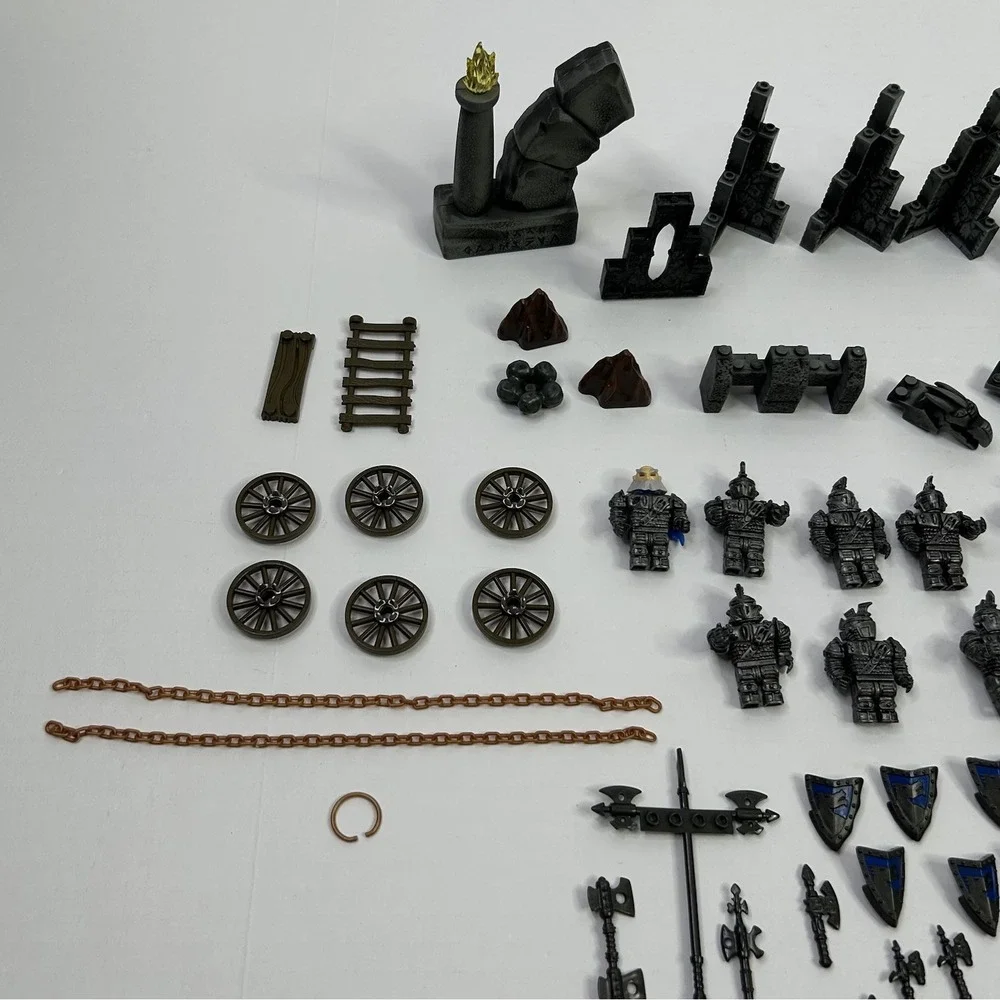 Mega Bloks Dragons Krystal Wars Figures Weapons Shields Accessories Mixed Lot
